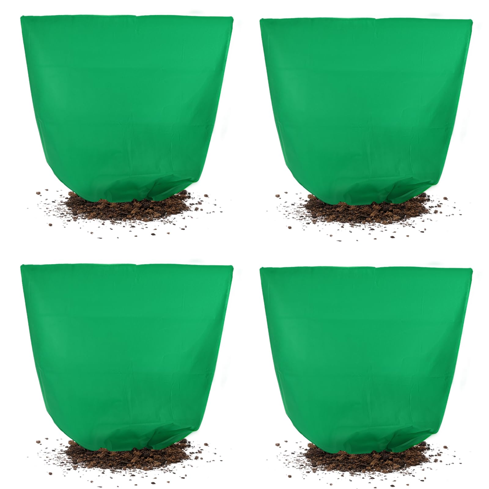 Svepndic 4 PCS Winter Plant Covers Freeze Protection,39X39 Reusable Plant Protector Bag with Drawstring,Winter Plants Jacket Warm Shrubs Cover Blanket Frost Protection for Outdoor Garden Plants