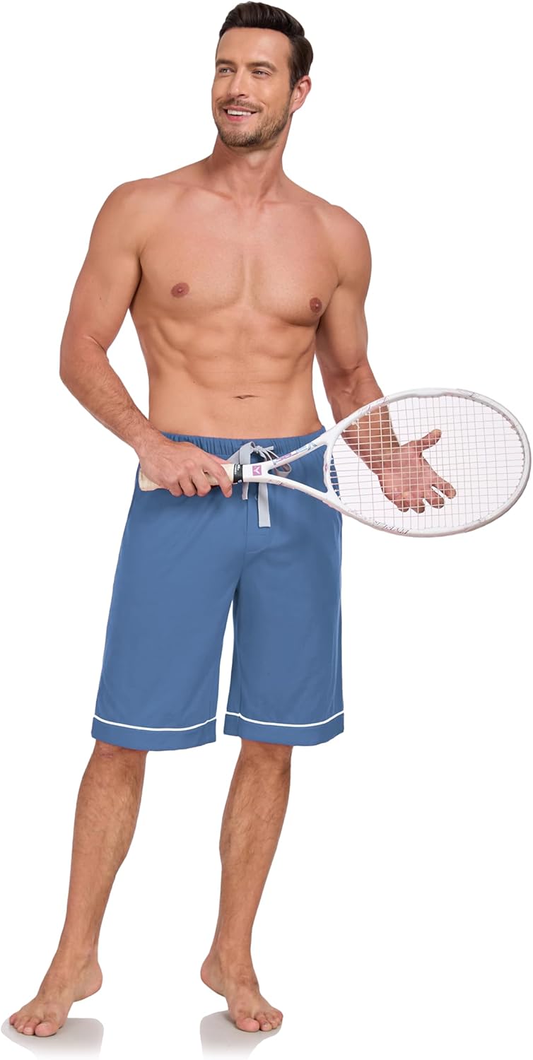 COLORFULLEAF 1Men's Pajamas Set 100% Cotton Short Sleeve Sleepwear for Men Soft Button Down Loungewear with Pockets - Image 8