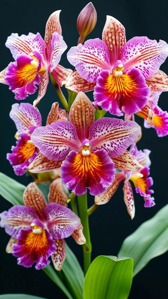 Naturale Cymbidium Orchid, Perenne - Giardini e Balconi, Adatta ai principianti-15bulbi-G