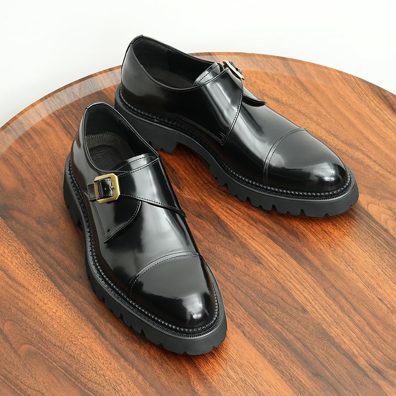 Oxford Mens Dress Shoes Classic Business Dress Men Shoes Platform Slip On Pointed Toe Leather Shoes for Men Men's Dress Loafers Shoes2
