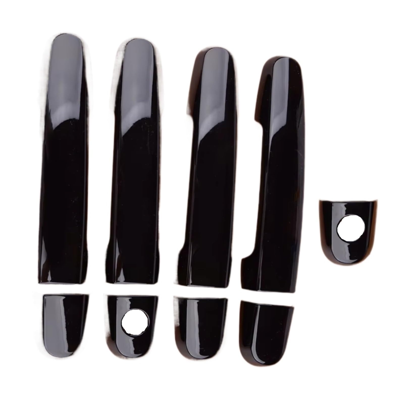 JJRFVBGT Door Handle Trim Compatible with Toyota for Yaris Hatchback 2007 2008 2009 2010 2011 2012 ABS Black Trim Kit Car Exterior Door Handle Cover