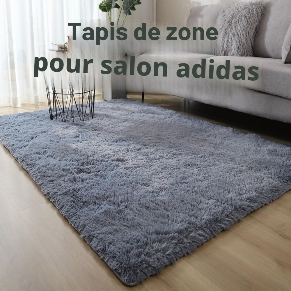 Tapis Salon Tapis Grande Taille Chambre Modernes, Soft Tapis De Salon Tapis à Poils Longs Grand Tapis pour Enfant Chambre, Salon, Chambre à Coucher (160x230cm,Rouge Bordeaux)