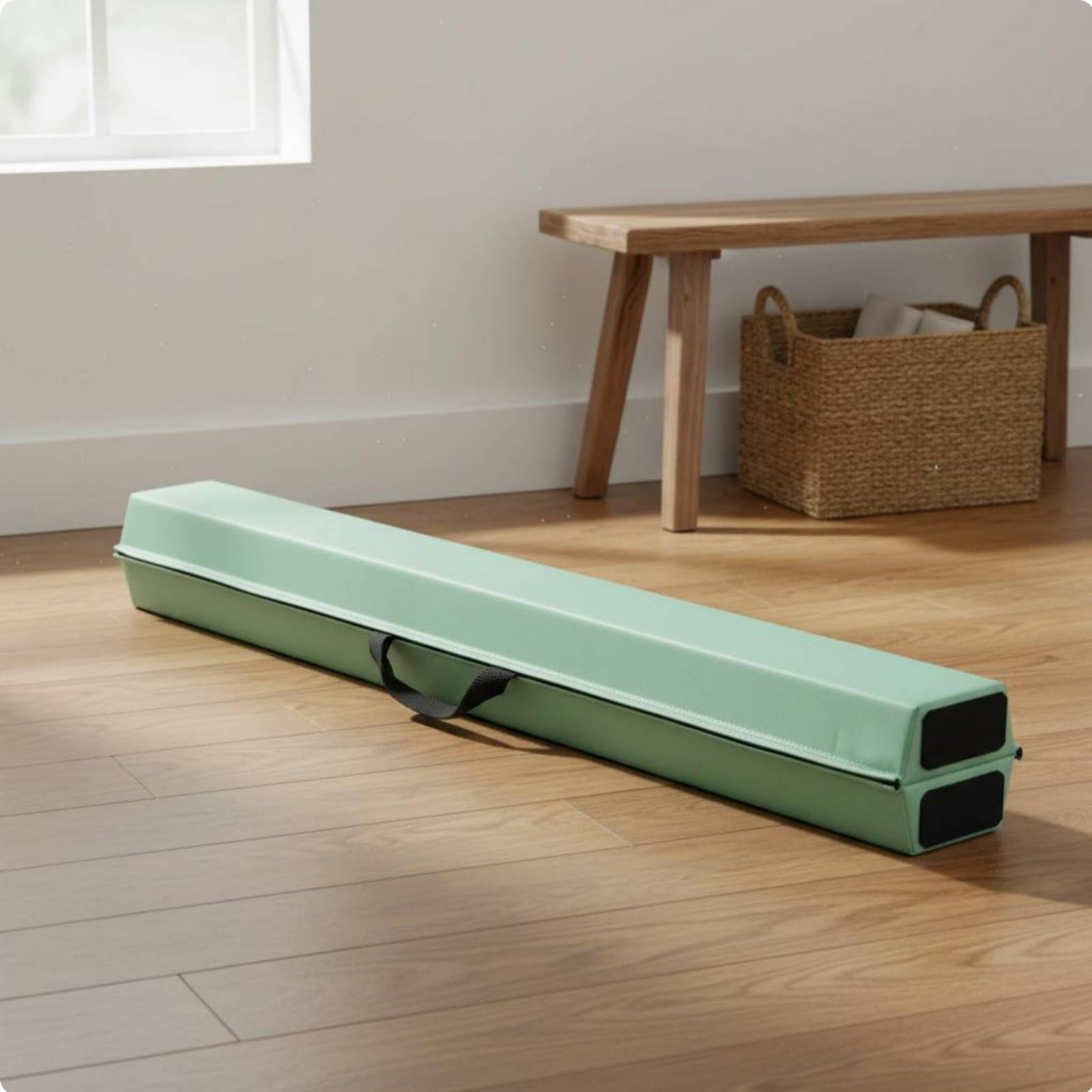 predolo Trave di Equilibrio Pieghevole Antiscivolo Trave da Ginnastica Morbida Assorbimento Degli Urti Attrezzatura Sportiva per Bambini, Principianti