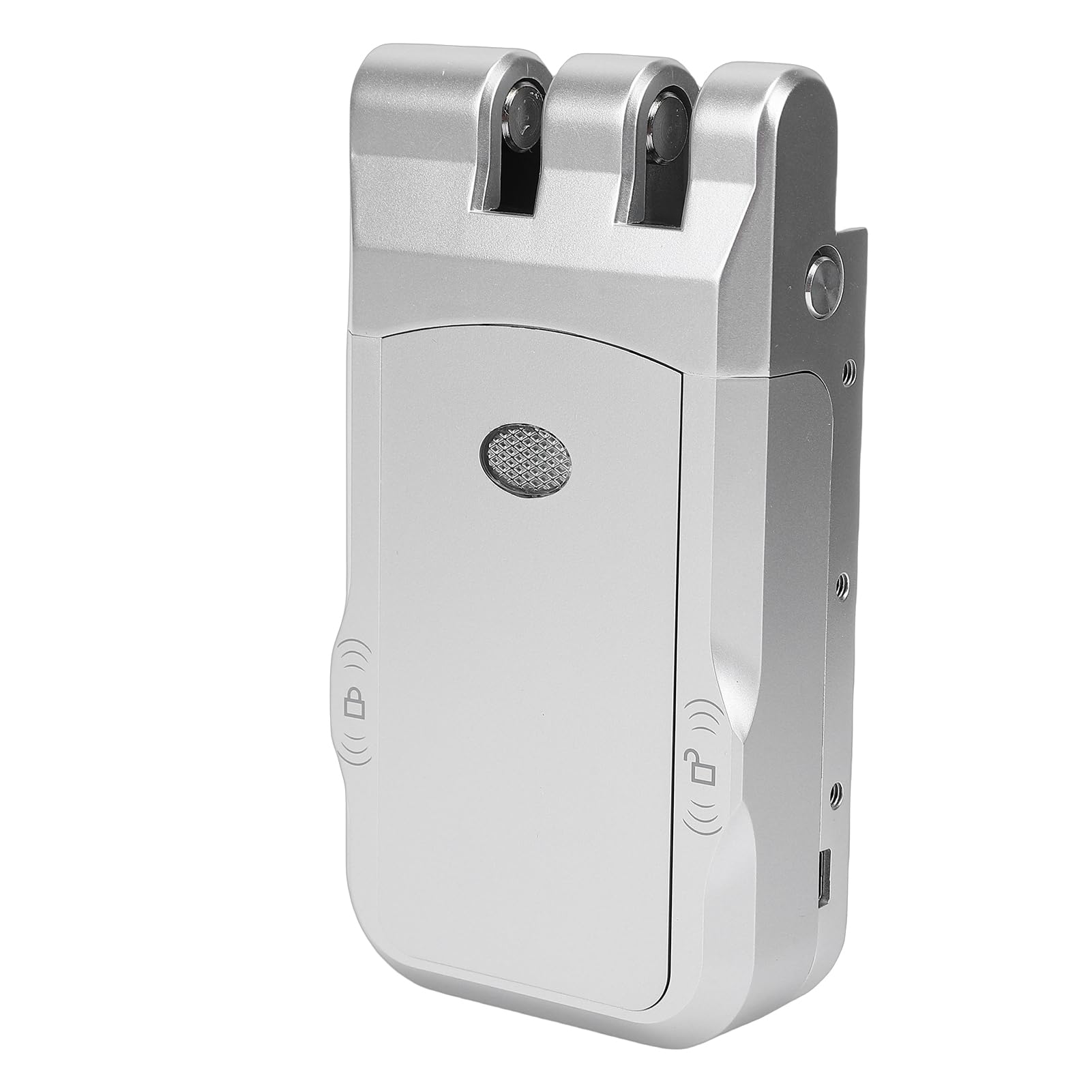 Fockety Cerradura para Puerta, Cerradura Inteligente Antirrobo Invisible sin Llave, Electrónica Inteligente de Seguridad para el Hogar con 10 Mandos a Distancia