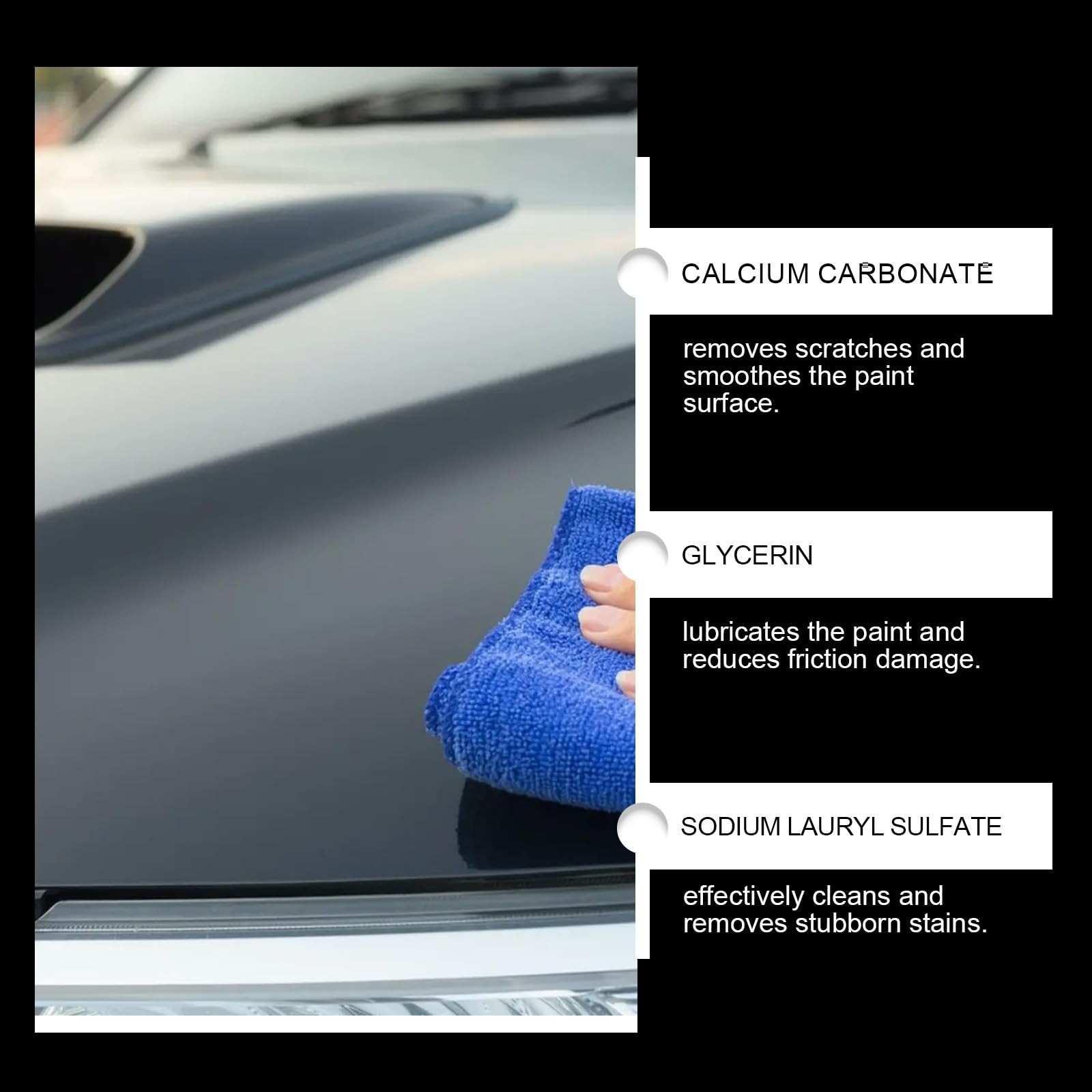 Car Scratch Remover, Car Paint Scratch Repair, Scratch Remover for Vehicles, with Polish Cloth & Sponge, Tiefenpolitur gegen Schrammen, für Cars Verschiedene Oberflächen Quick Effect Coating Agent, 5