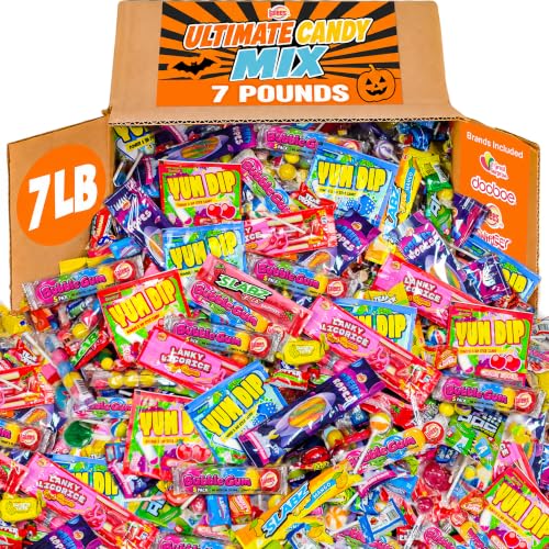 Halloween Candy Assortment, 7 lb, Individually Wrapped Filler Favors