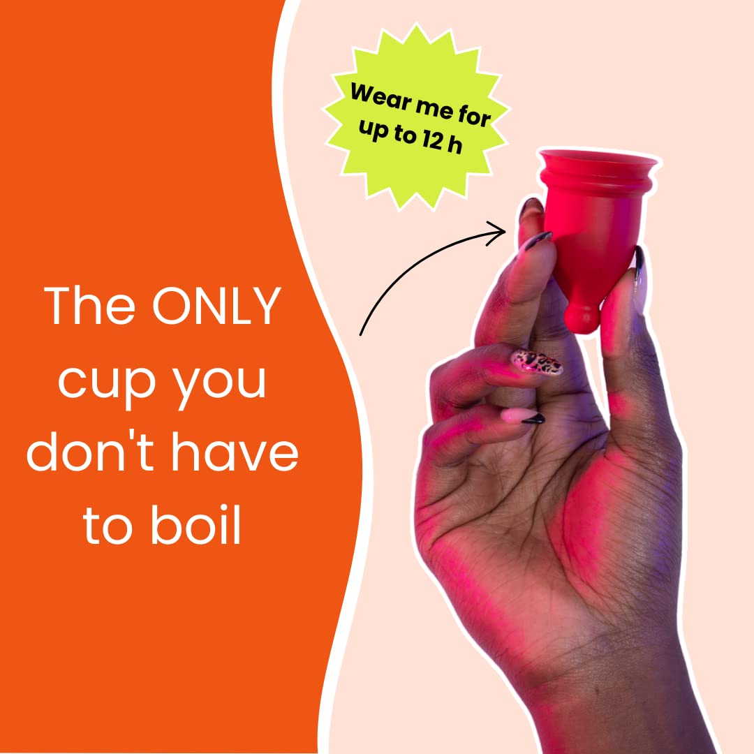 Bfree Menstrual Cup 2-Pack - Reusable Period Cup Leak-Free Eco-Friendly Tampon/Pad Alternative Feminine Hygiene Product for Teens, Women - Includes Size 1 + Size 2 Cups