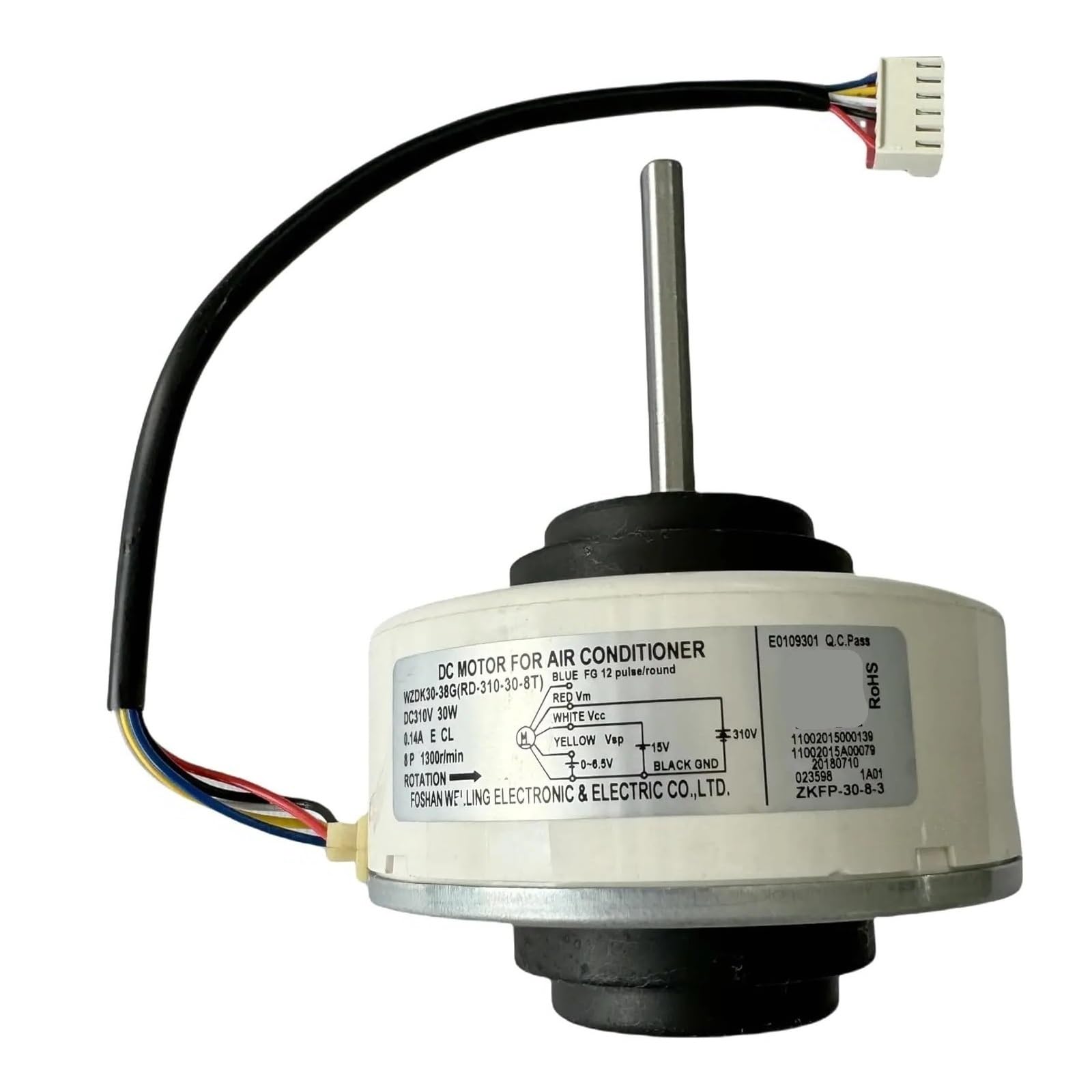 Klimaanlagenmotor WZDK30-38G RD-310-30-8T Bürstenloser DC-Lüftermotor, 30-W-Inverter-Klimaanlage DC-Kühlschrank