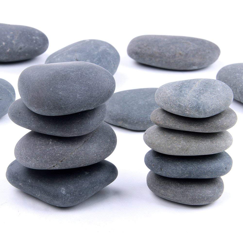 RM 3kg Natural River Stones Pebbles | for Landscaping Gardening Space Filler for Home Office Hotels Decoration | Art Creation Stones | Mix Size | River Rock Art & Plants-picture-20