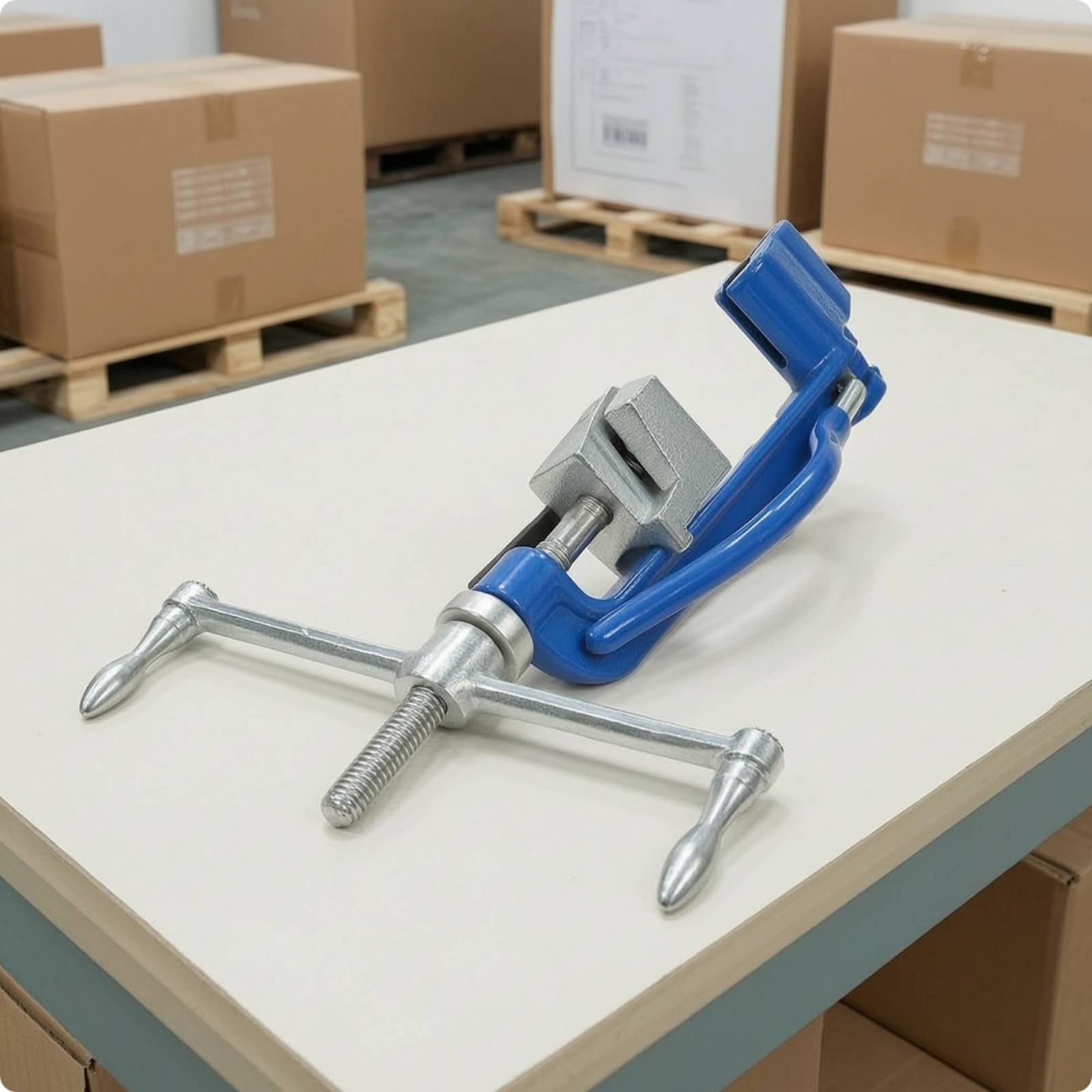 Dispositivo de Atado Manual Herramienta de Flejado Tensador Saca Cintas Sellador de Fleje con Manejo Sencillo y Barra con Puntas de Acero Inoxidable 304 Adecuado para Envíos Almacén Taller