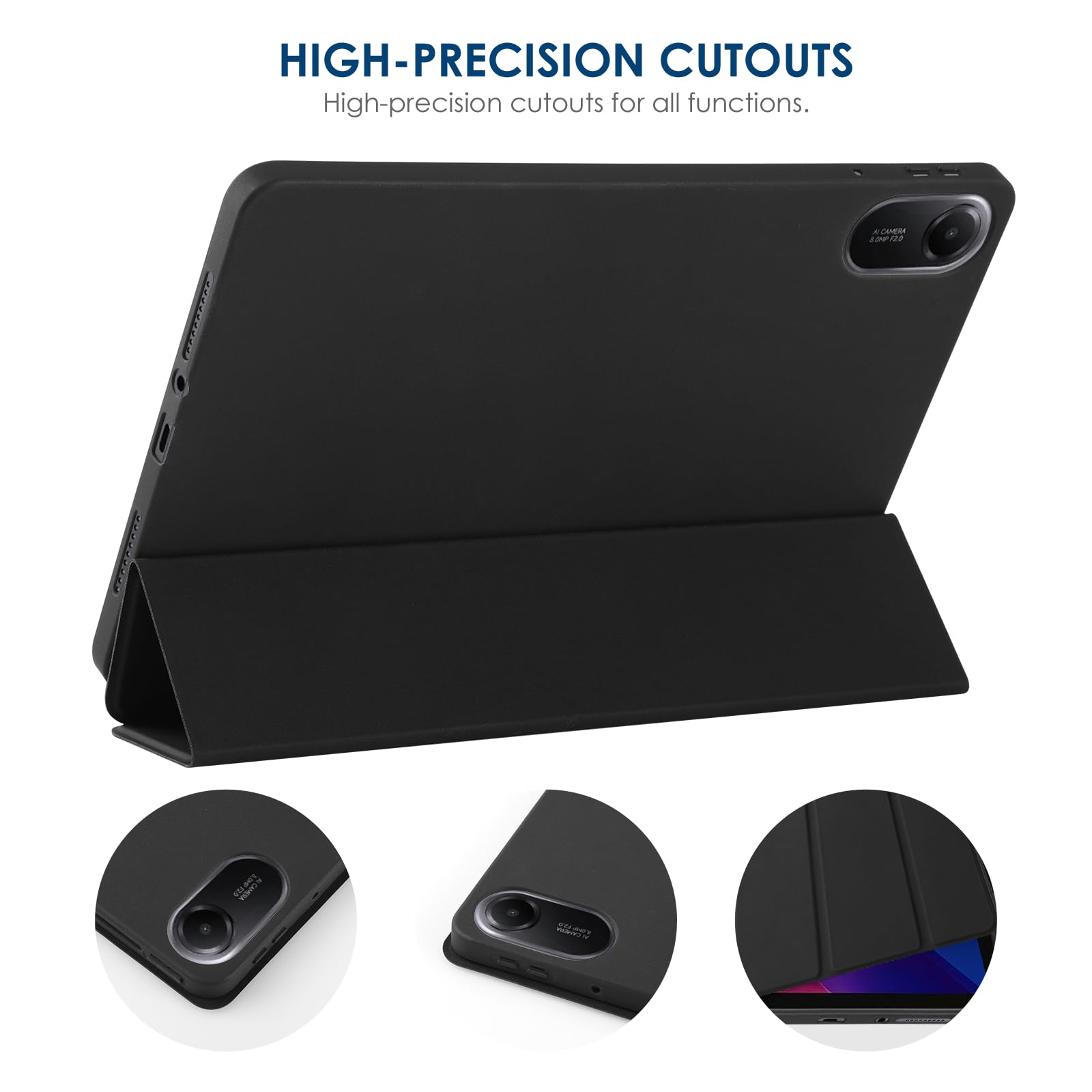 Custodia Simpeak In Pelle PU Per Xiaomi Redmi Pad 2 2025 11" – Ultra Sottile, Con Supporto E Protezione 360° - 2