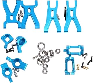 Eeuye Kit de Piezas de Asiento de Brazo de SuspensióN y Buje Delantero/Trasero C Mejorado para A959 A979 A959B A979B K929 Reemplazos de AutomóViles RC, Azul
