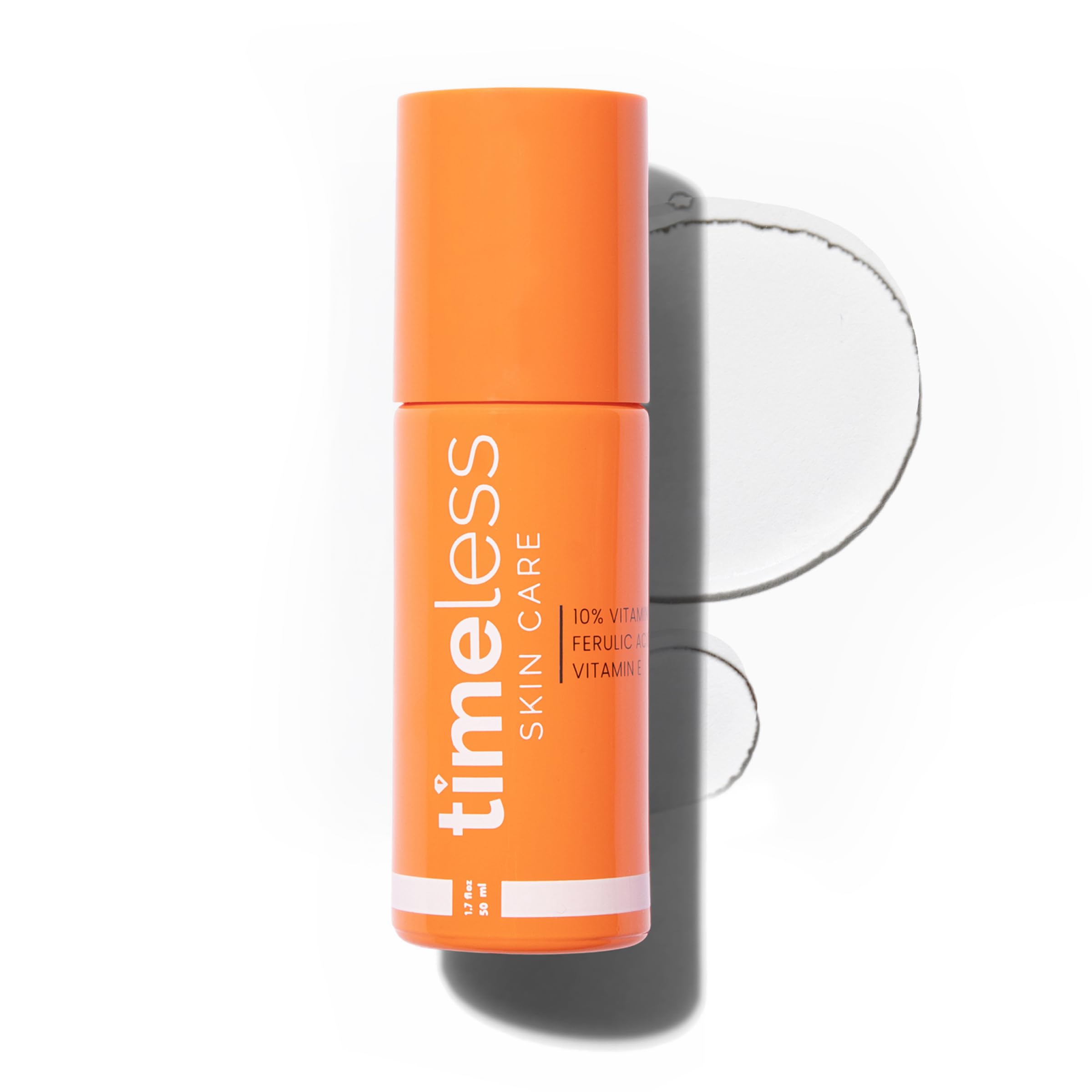 TIMELESS SKIN CARE Sérum à la vitamine C 10% + acide férulique + vitamine E | Pour tous les types de peau | Sérum antioxydant et augmentant la production de collagène | 50 ml