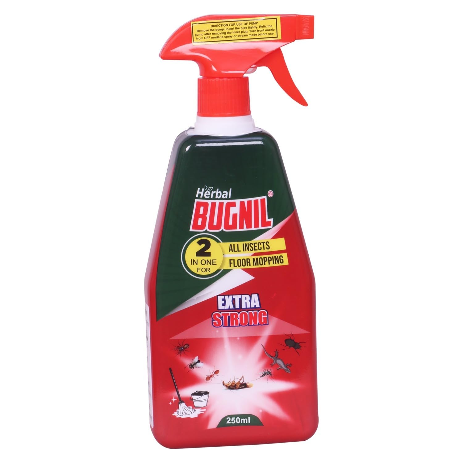 Bugnil Herbal Insect Repellent Spray with Pleasant Fragrance -Mosquito Repellent & Insect Spray 250 ml