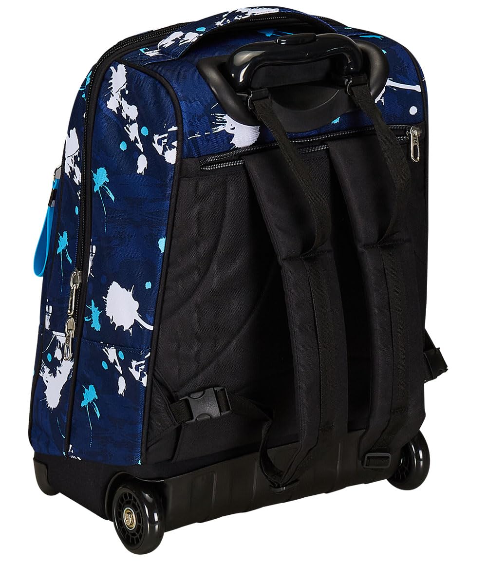 Seven Trolley Fisso Scuola, Blu, 2 in 1, Doppio Uso + Astuccio 3 Scomparti Seven, Blu, Bambino e Ragazzo