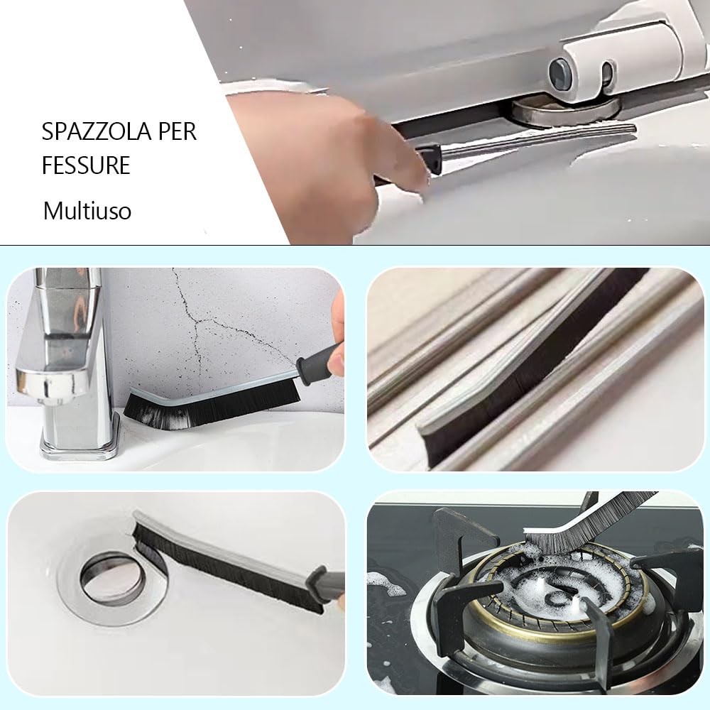 Pietra Pomice per WC, Cleaning Block, Disincrostante Pulente Vetro Espanso, Prodotti Pulizia Casa Bagno, Pulisci Water con Manico e Spazzola per Pulizia Fessure