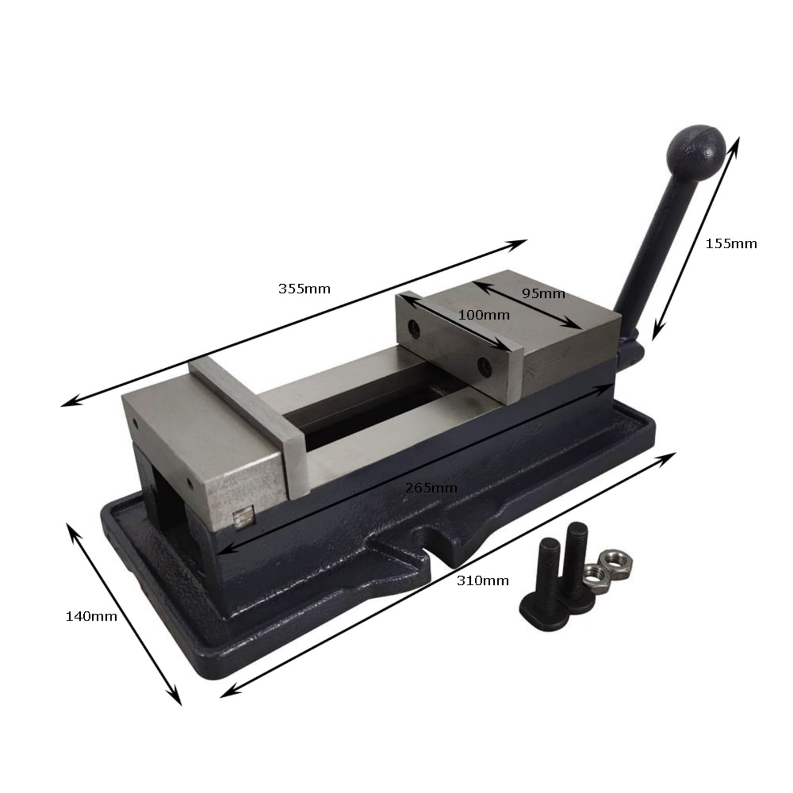 BEILOCKERY 4 Inch Milling Machine Vise Bench Clamp Vise Without Base High Precision Milling Machine Bench Vise Industrial Grade Vise