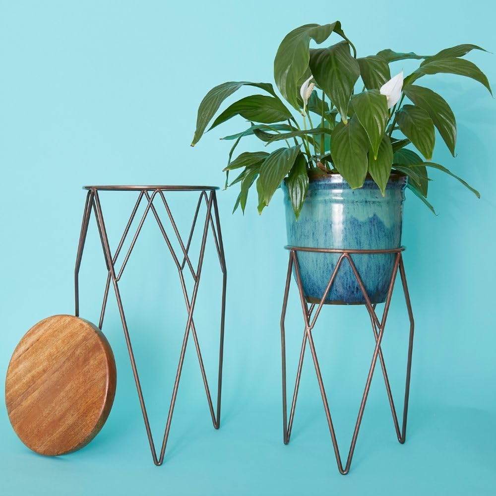 Amazon.com : Metal Wire Plant Stand Set (Tall Stand Set) : Patio, Lawn &  Garden