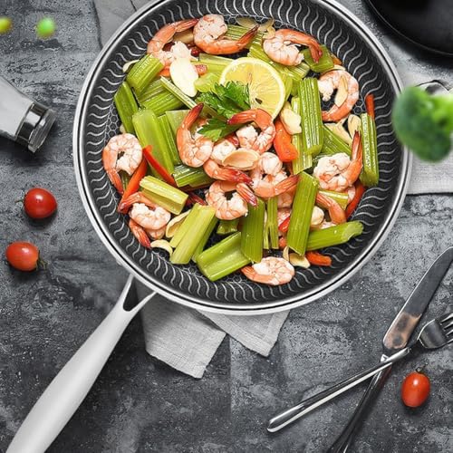 Sartén Wok Antiadherente con Tapa, Acero Inoxidable 28 cm miniatura 6