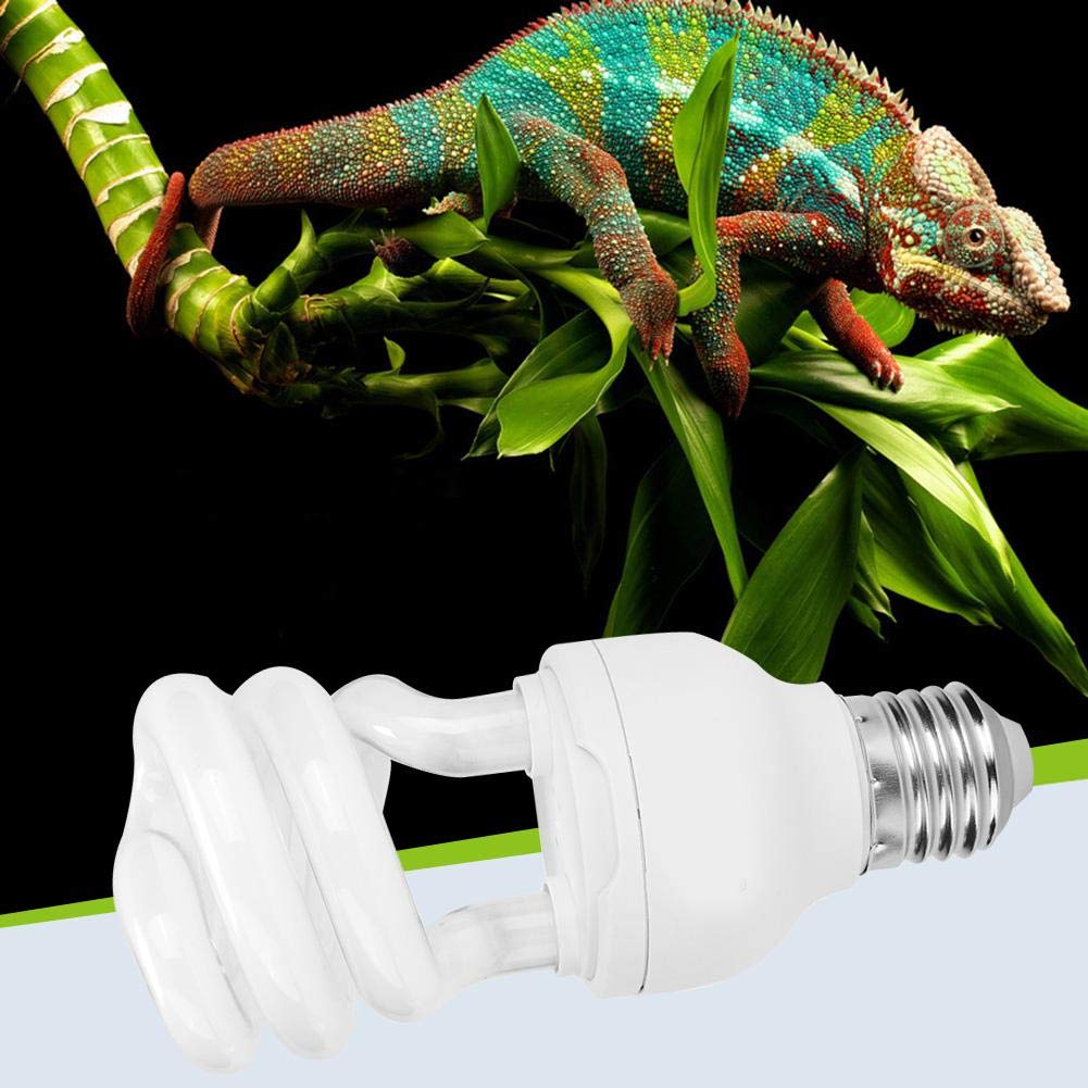BrightArk Terrarium warmtelamp 50W UVA/UVB met verstelbare clip E27 fitting voor schildpad, spin, hagedis, slang, amfibieën (2 lampen inbegrepen