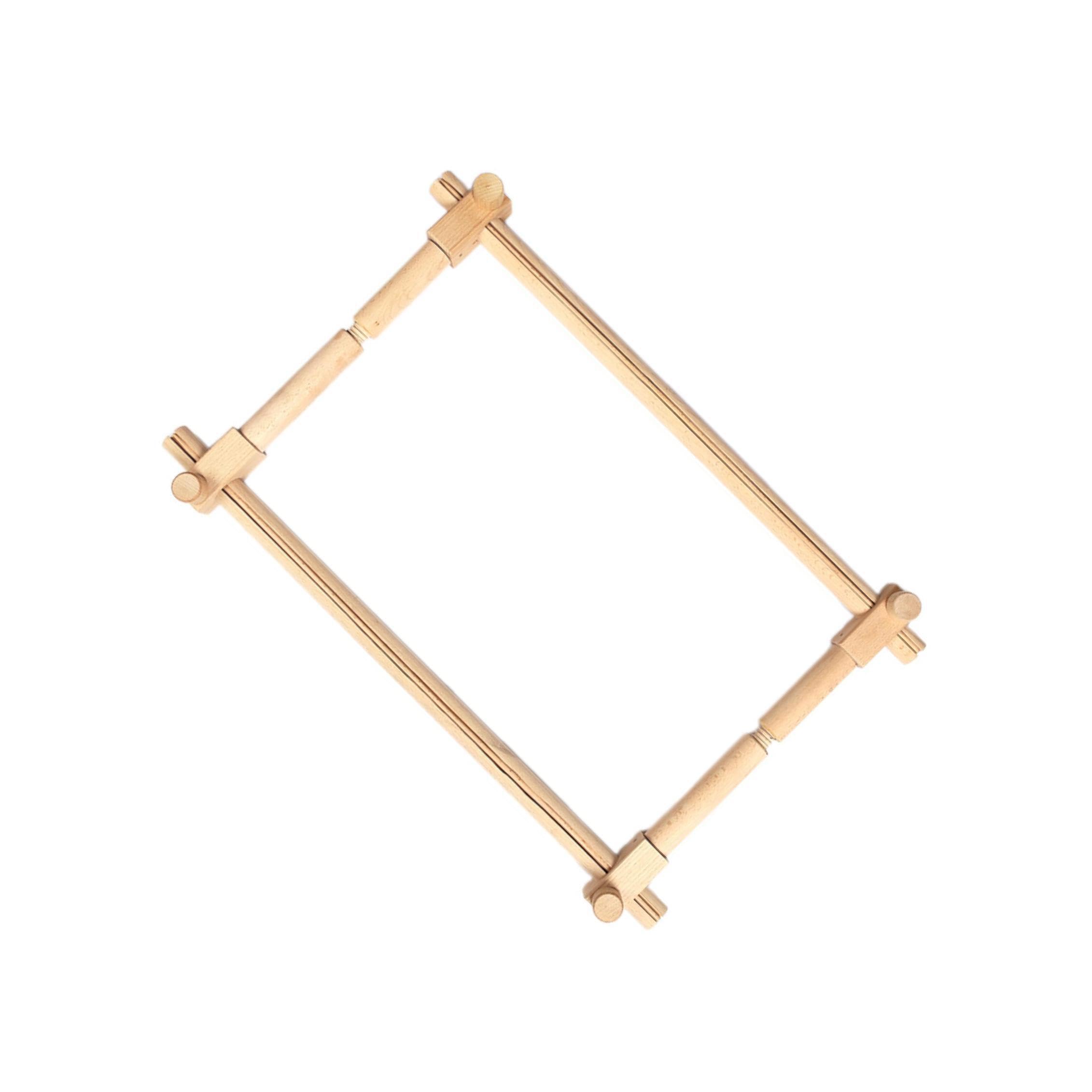 Bastidor de bordado de Para madera con altura ajustable para principiantes. Posición trabajo cómoda para proyectos bordado. Bastidor para niños, adultos y principiantes.