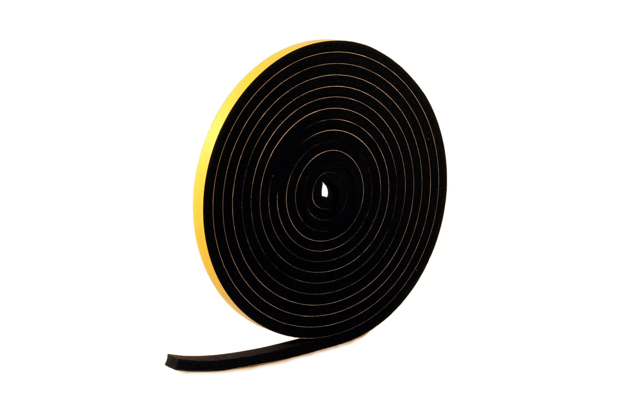 RS® Neoprene Rubber Self-Adhesive Sponge Strip 12mm Wide x 8mm Thick x 5m Long for Sealing, Weather Strip, Cushioning, Anti-Vibration, Anti-Slip, Gaskets & DIY