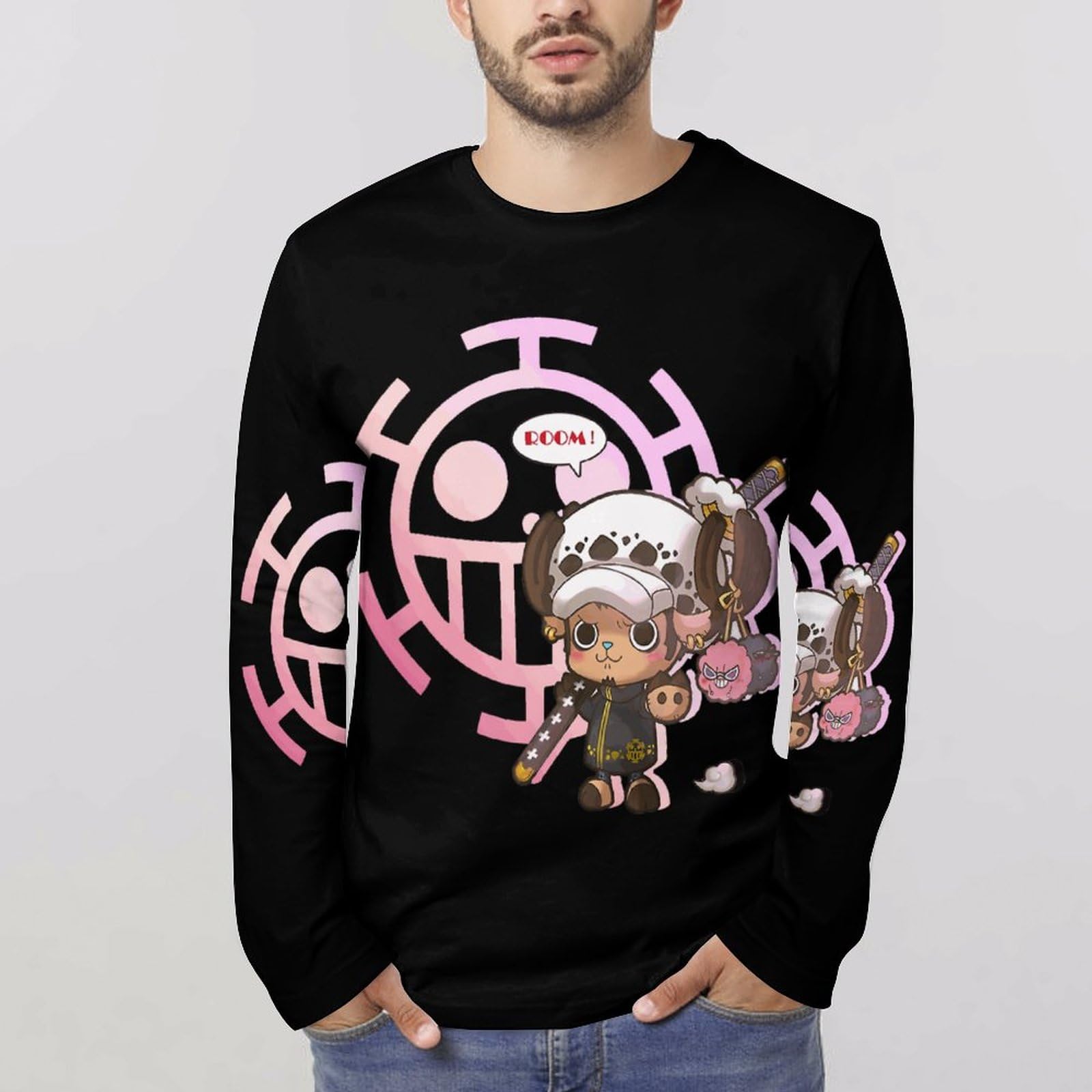 Amazon.co.jp: 長袖 メンズ ワンピース ONE PIECE ロングスリーブ T 