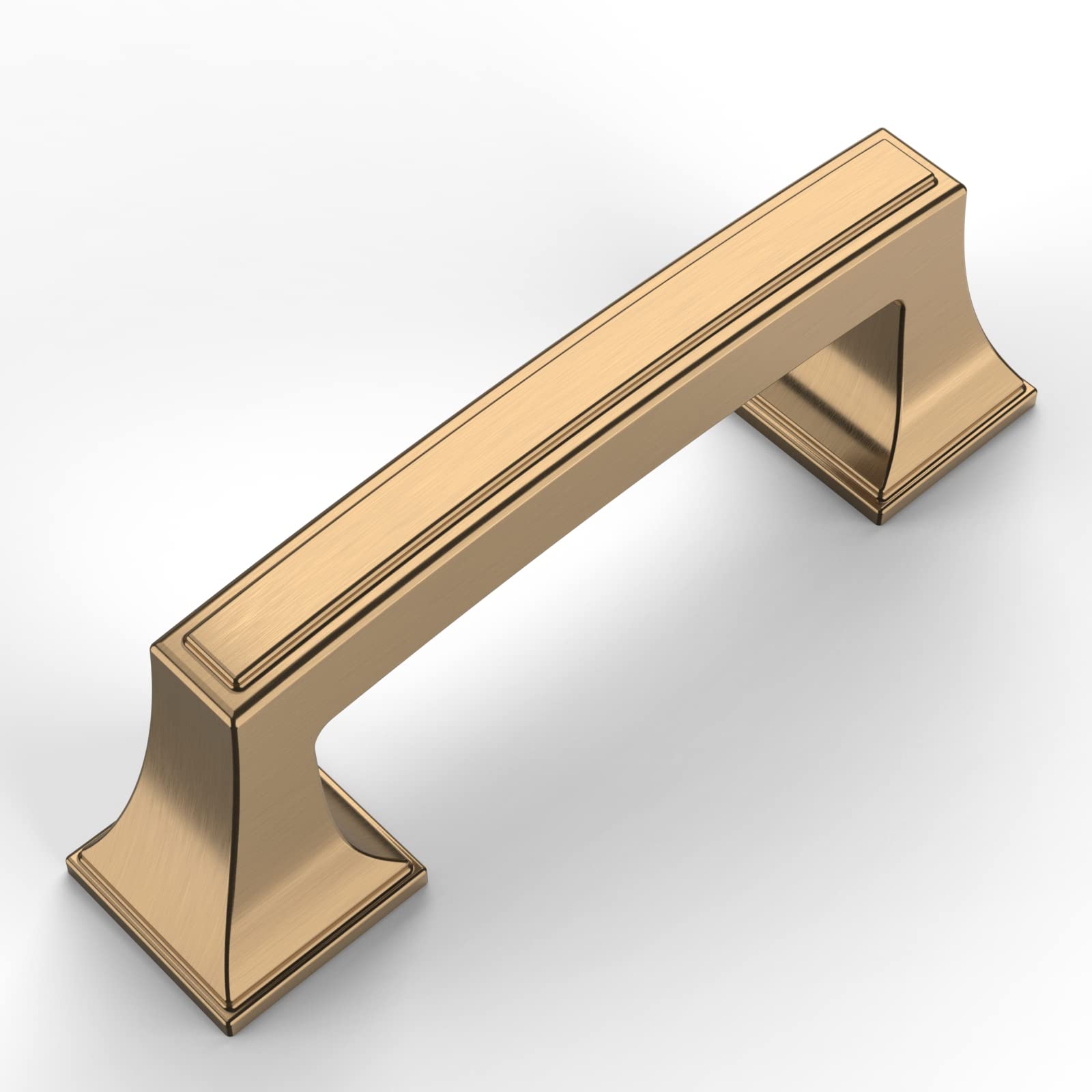 Amerdeco 15 Pack Champagne Bronze Cabinet Pulls 3Inch(76mm) Hole Center Cabinet Hardware Kitchen Cabinet Handles for Bathroom Drawer Pulls Dresser Pulls ZH0010…