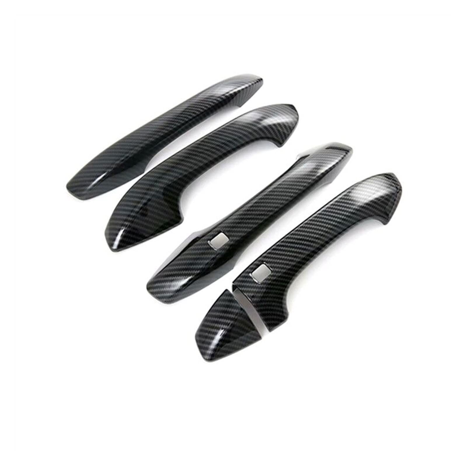 Rinkteea One Color Exterior Car Door Handle For Kia K5 Optima Dl3 2020-2022 Carbon Fiber Chrome Car Door Handle Cover Trim Sticker Styling Auto Accessories(B)