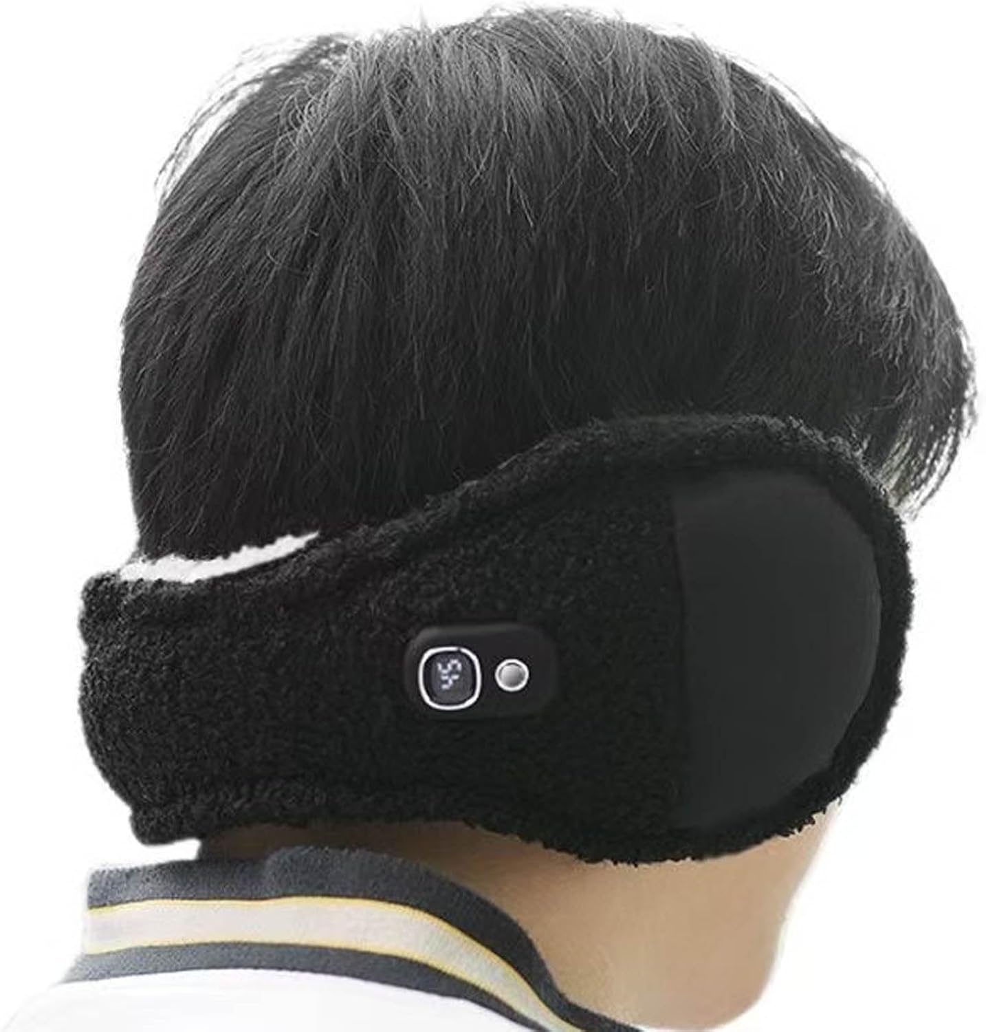 Heated Earmuffs 3 Heating Levels Heated Ear Warmers with Warm Fleece Lining Foldable Easy to Carry Ear Muffs for Women and Men Cold Weather Gift