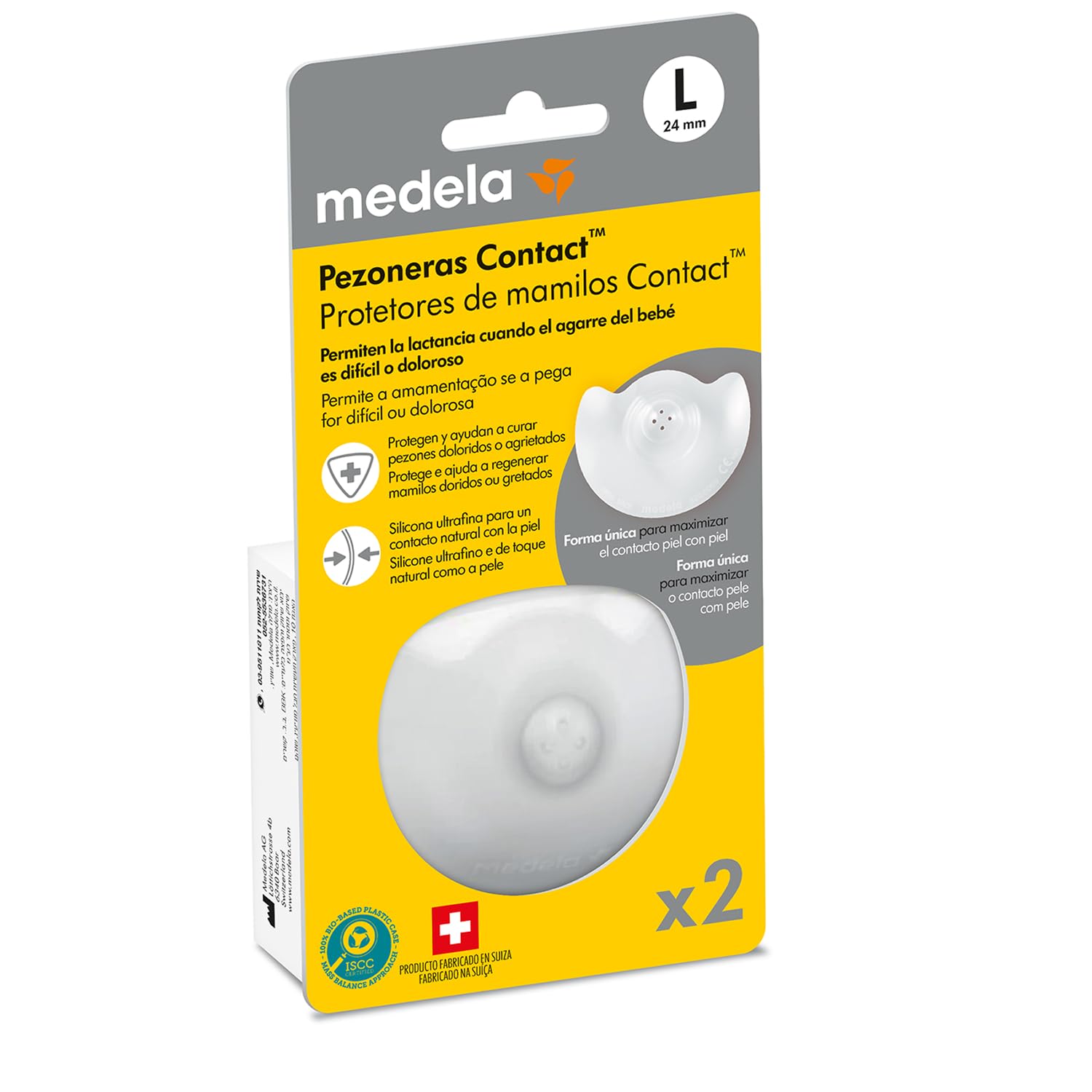 Medela Pezoneras para Lactancia Contact, Protectores Delgados de Silicona y sin BPA, 1 Paquete con Dos Protectores (20 mm) y Estuche — view 15