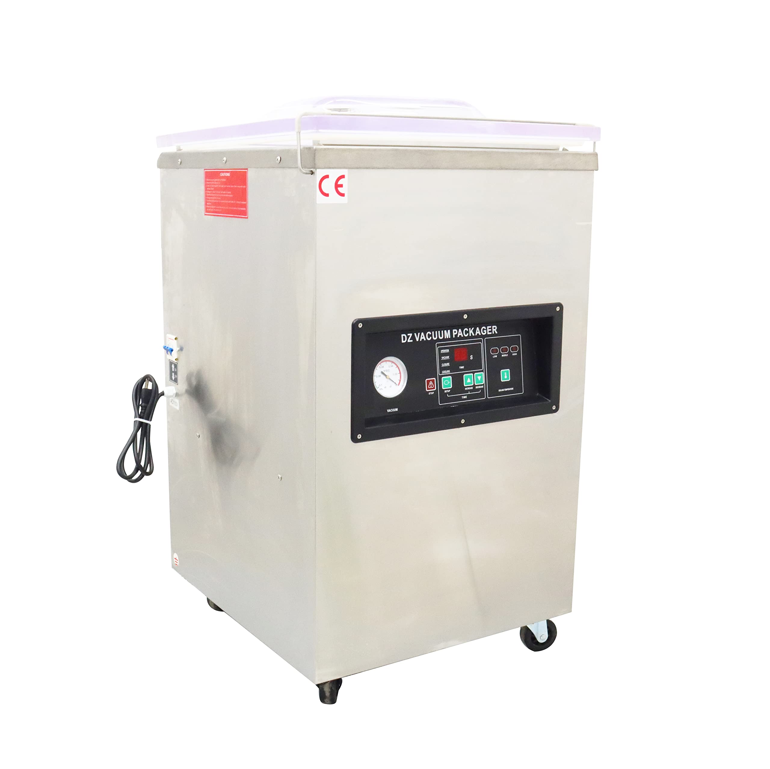 INTSUPERMAI Single Chamber Vacuum Packaging Machine Single Chamber DZ450 Stainless Steel Vacuum Sealer with Microcomputer Control 110V