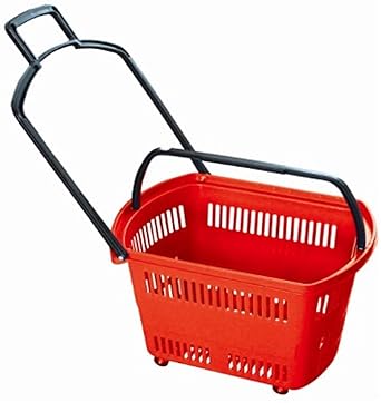 Bigapple BA-Basket42L Heavy Weight King Shopping Basket with Wheels, 42L Capacity