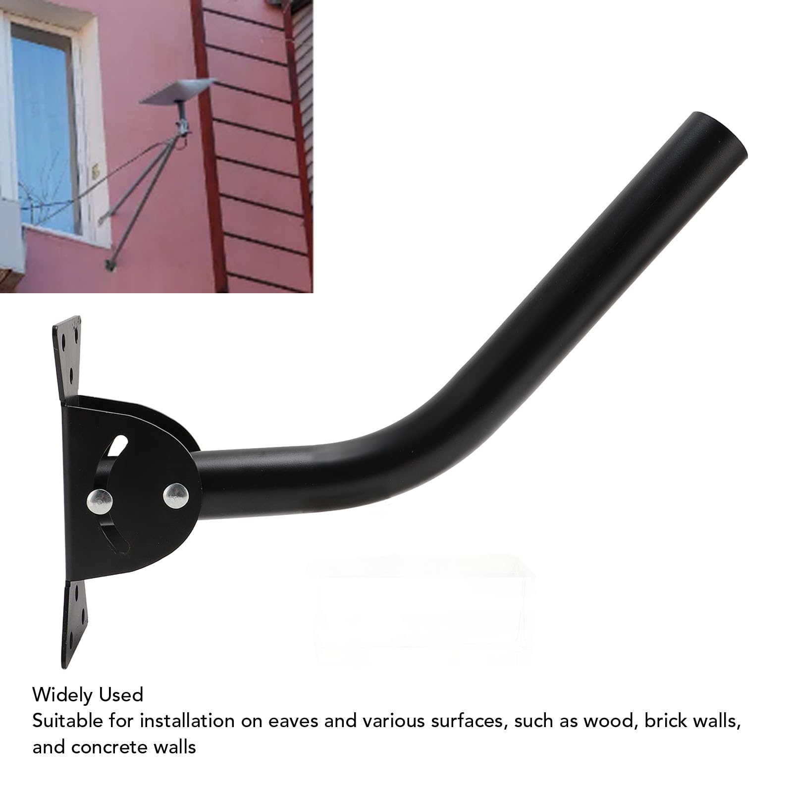 Support de Poteau Universel PoleJ pour Antenne V2 et Kit Internet Support de Verrouillage à Pivot Réglable pour Montage Mural, Avant-toit Ou Sur Toit
