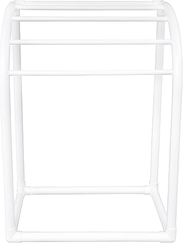 Miniatura 9 de Essentially Yours Toallero para 5 bares para exteriores, organizador de almacenamiento junto a la piscina, también almacena flotadores, remos y