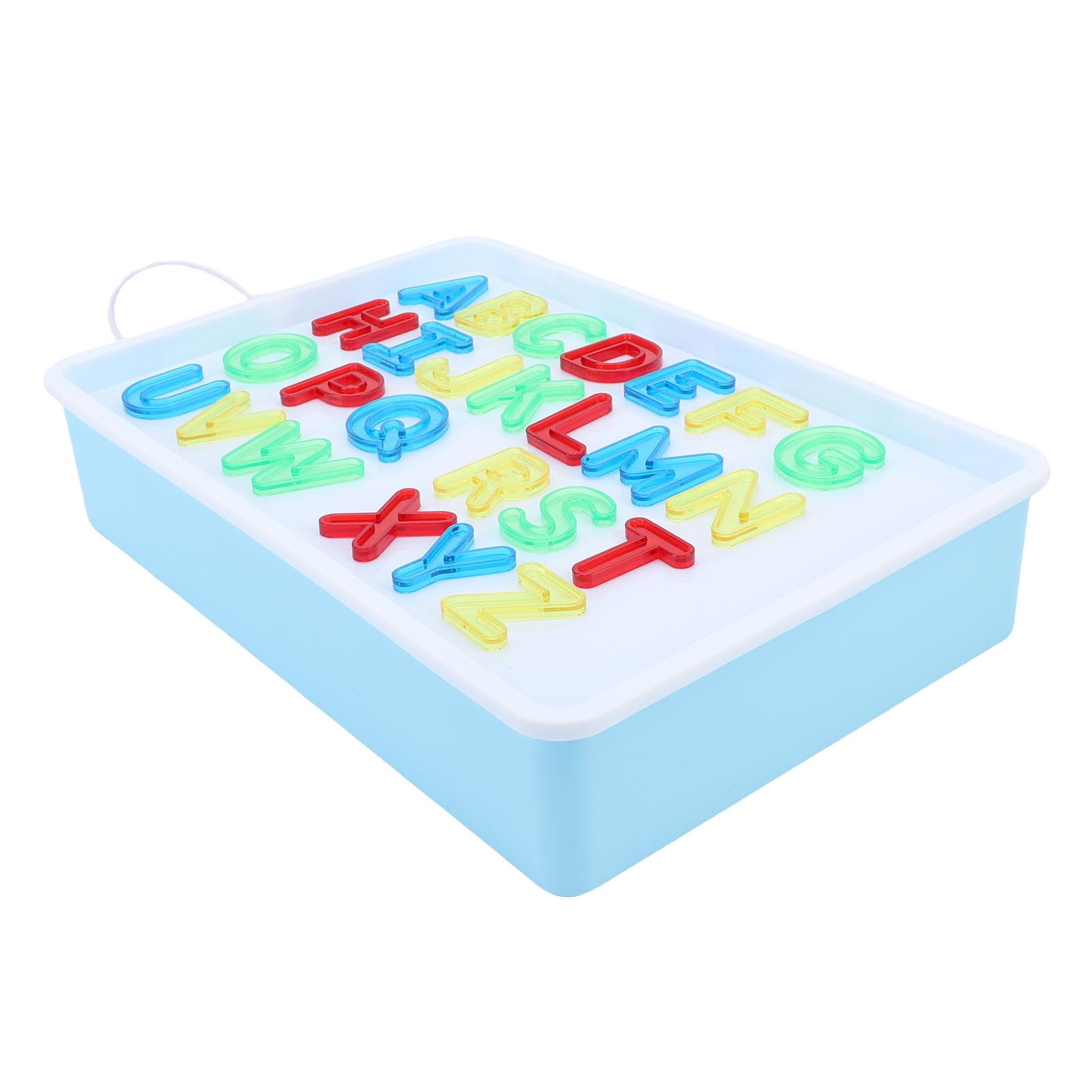 Mesa de Luz de Aprendizaje Sensorial Interactiva con 26 Letras, Juguete Educativo de 10 Números para el Aula de Jardín de Infantes