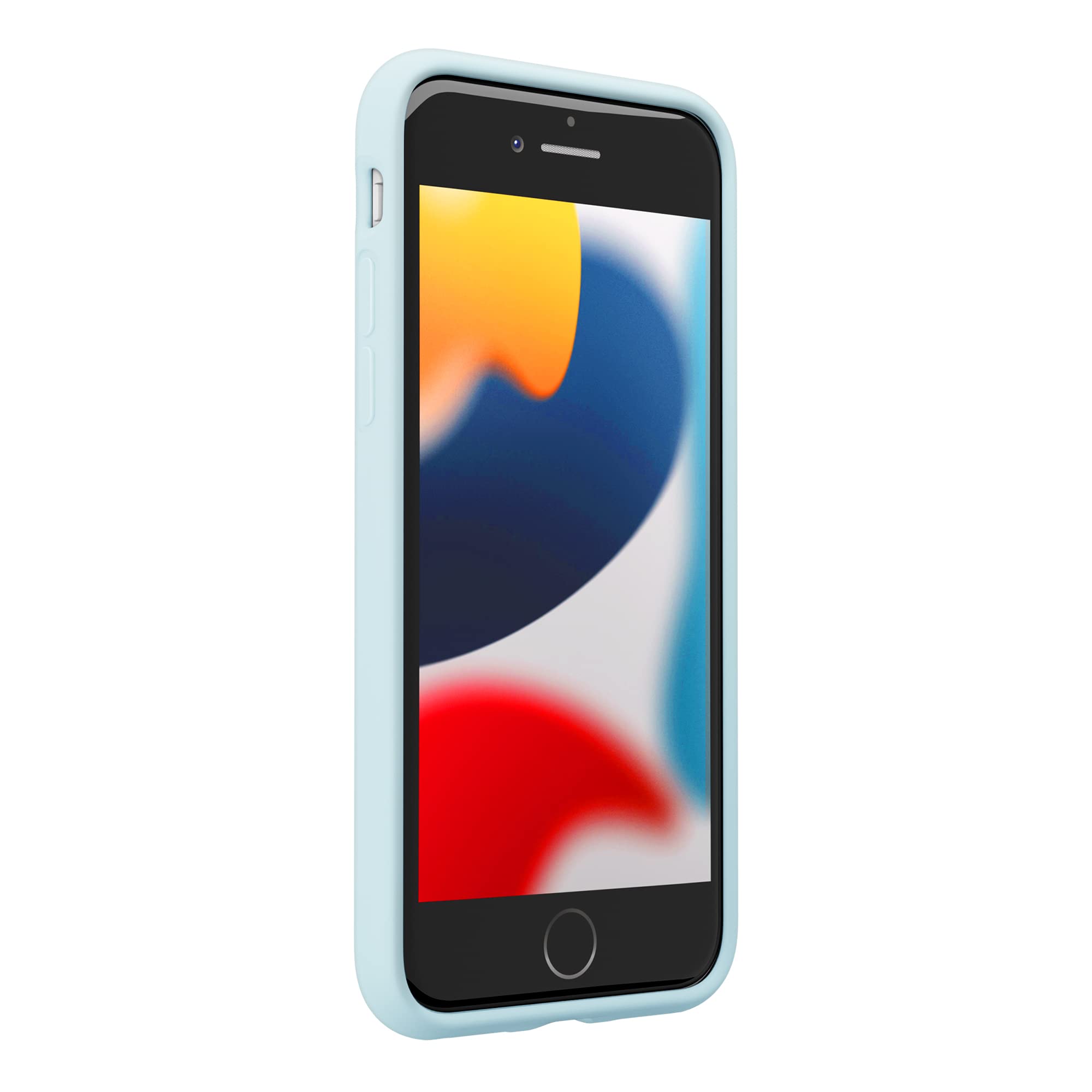 PG-22MBP06BL Slim Silicone Bumper for iPhone SE (3rd and 2nd Generation) / 8/7, Blue