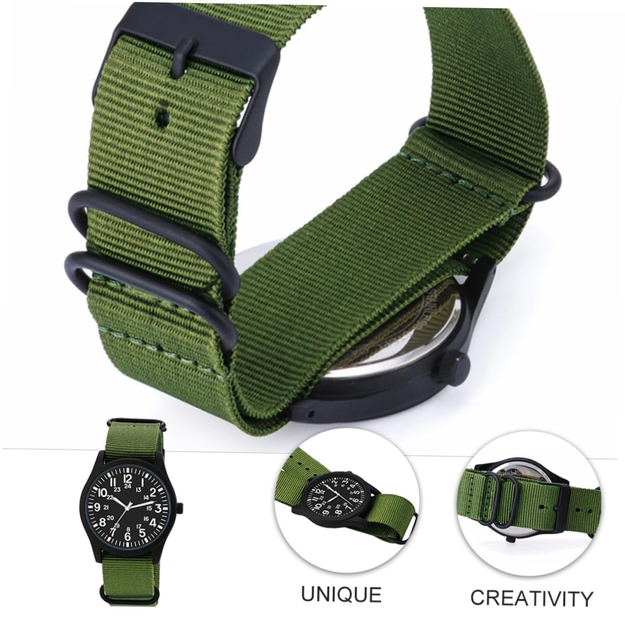 GALPADA 2pezzi Orologio Da Uomo Sportivo Orologio Quarzo Resistente All Con Design Elegante e Visibilità Per Attività All Aperto