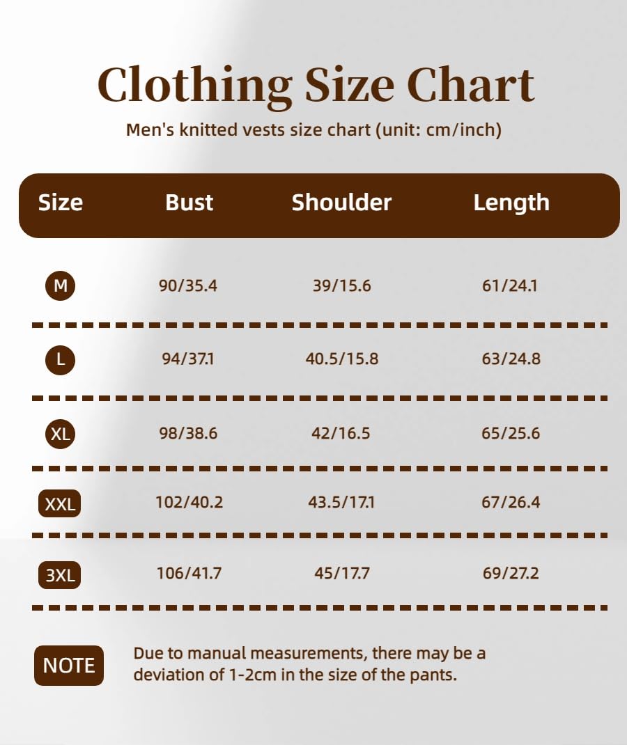 Jerséis sin Mangas para Hombre Chalecos de Punto con Cuello en V Jersey de Punto sin Mangas clásico Caballero Cardigans Chaqueta Otoño Invierno Prendas de Punto Pullover