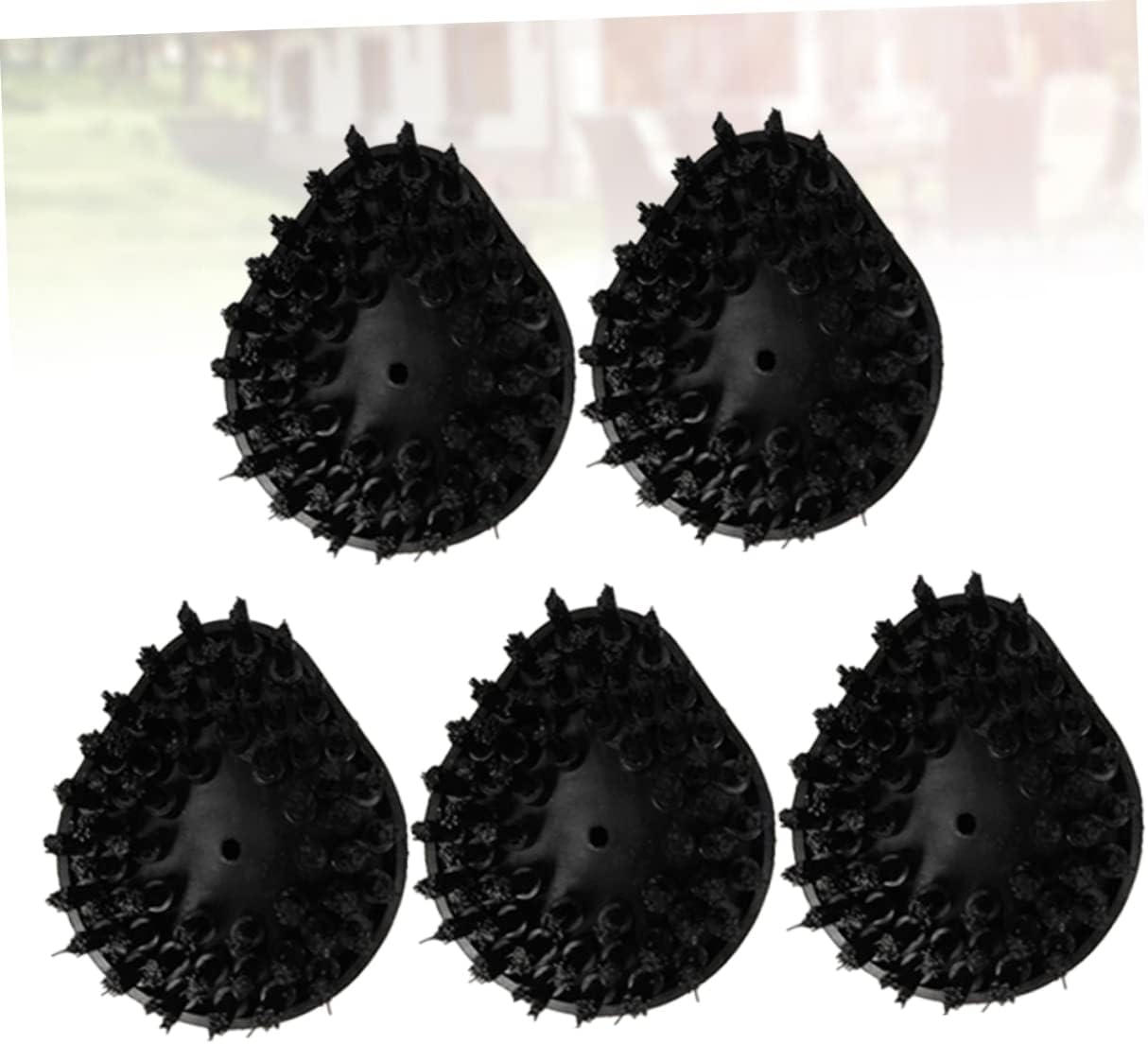 GALPADA 2sets 5pcs Cleaning Machine Brush Head Durable Household Accessories for Steam Washer Multi Purpose Hair Brush Heads for Home Use and Repair Stores Hairbrush Black 5pcs*2