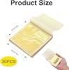 30Pcs Edible Gold Leaf Sheets 6x6cm Gold Foil Paper Decorative Gold Flakes Edible Gold Dust for Cake Chocolates Decorating Baking Crafts Candles Balls Mascot Masks DIY Nail Art Makeup Greeting Cards