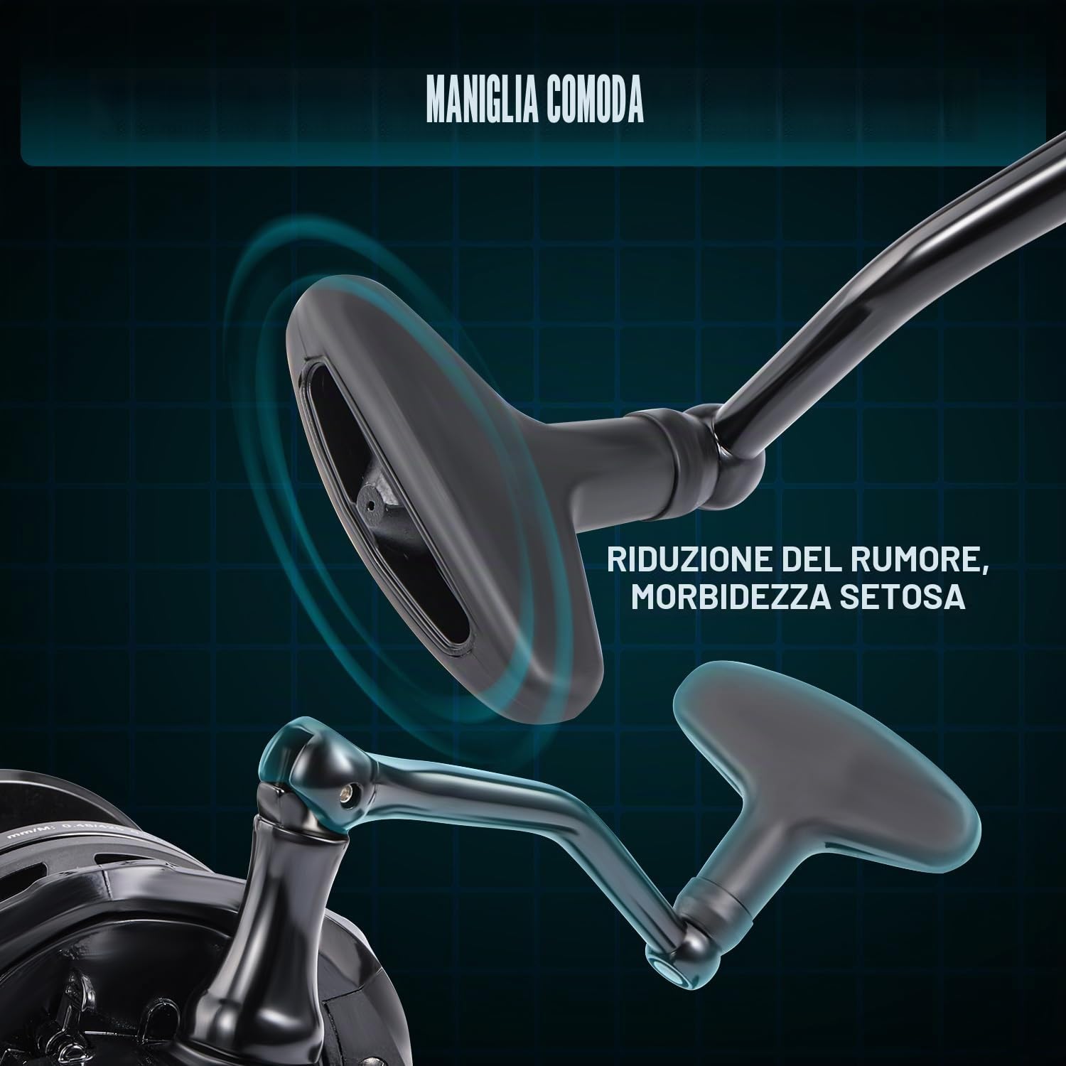 Sougayilang Mulinello da pesca surf, 11+1BB in acciaio inox, 10000 serie Super Powerful Drag, bobina di capacità di condotta sovradimensionale per acqua salata o acqua dolce pesce gatto carpa pesca