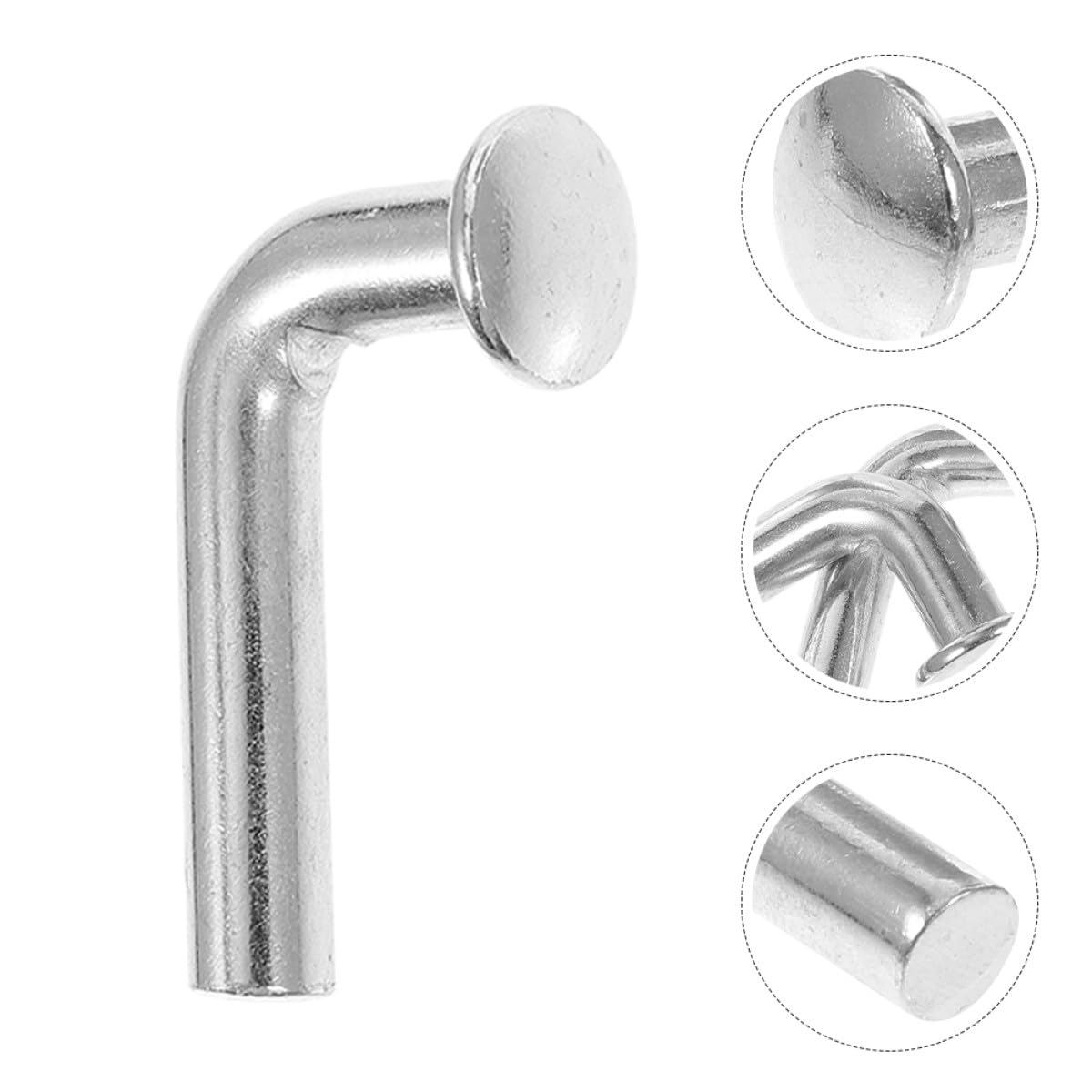PLAFOPE Sicherungsstift J Bolzen 8mm 50 Stück Stahl Verzinkt Flachkopf für Palettenregal Schwerlast Lagerregal Zubehör