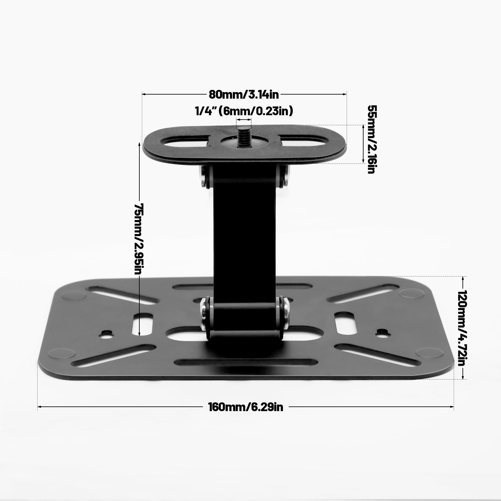 Supporto Proiettore Mini Desktop Supporto per Proiettore Multifunzionale Porta Proiettore con Interfaccia a Vite da 1/4 Di Pollice Adatto per Camere Soggiorni Sale Conferenze Aule