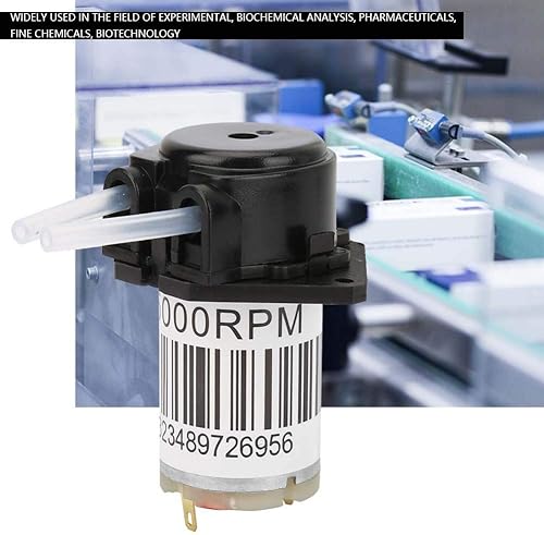 Miniatura 7 de Bomba dosificadora de líquido peristáltico miniatura DC6V Bomba de valoración autocebante silenciosa para uso analítico de laboratorio con