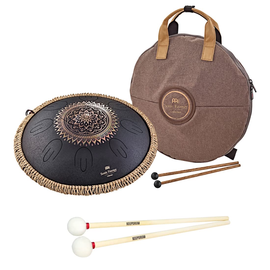 MEINL Sonic Energy OSTD1BKE stalowy bęben językowy + pałeczki Keepdrum