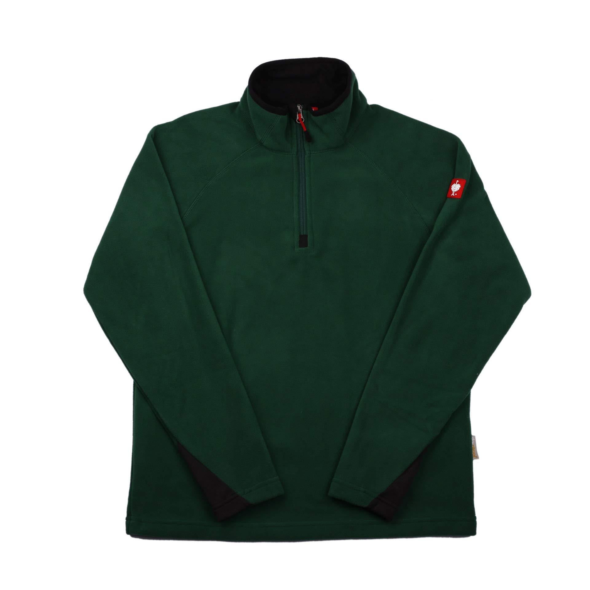 Engelbert Strauss Men Fleece Pullover Troyer dryplexx Micro, Color:Green, Size:S