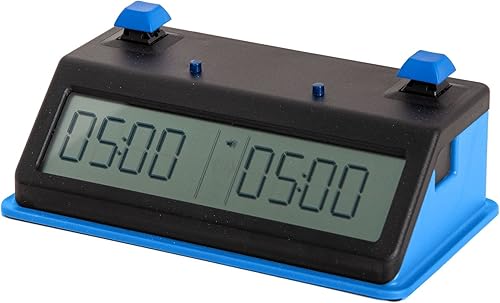 TapNset - Reloj de ajedrez profesional (pulsadores, azul)