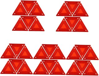 Totority 30 Peças Refletor Triangular Sinal De Segurança Triangular Para Veículos Sinais De Alerta Triangulares Refletores Triangulares Sinal De Aviso Sinal De Veículo Em Movimento Lento