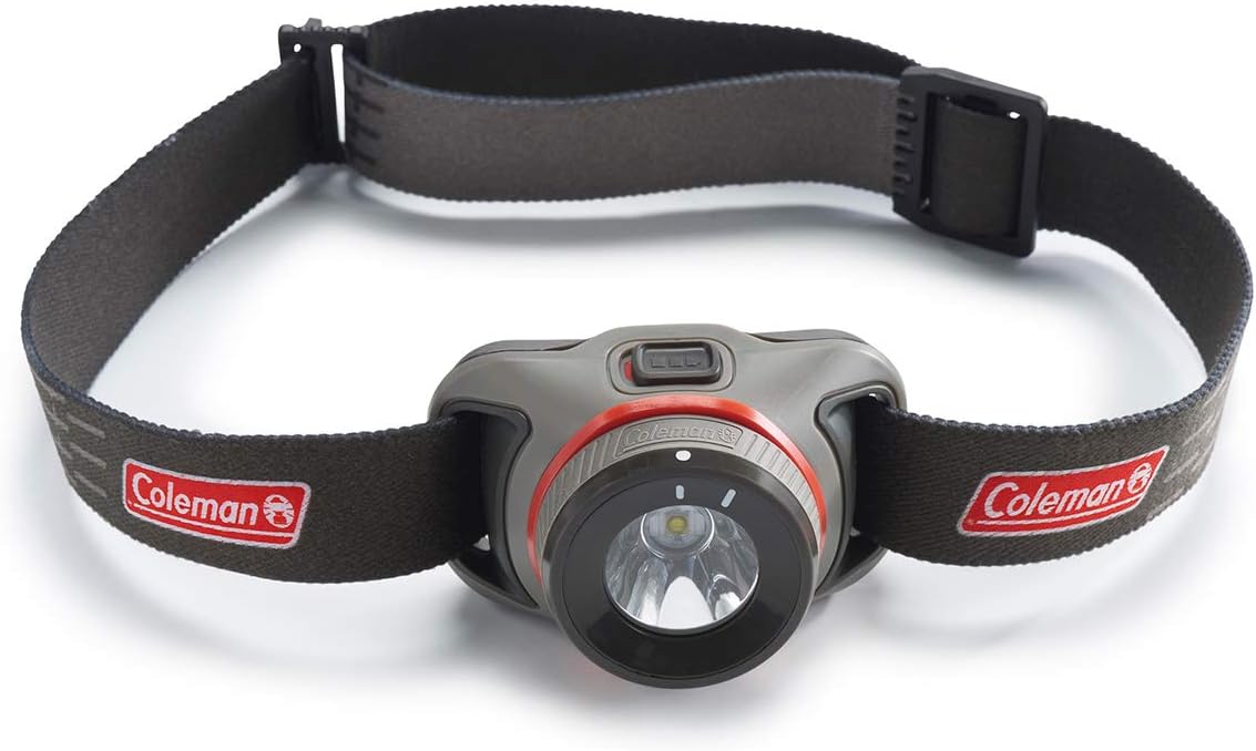 ColemanLED Headlamp with BatteryGuard Technology, Water-Resistant Headlamp with 4 Light Modes, Up to 25% More Battery Life than Traditional Headlamps